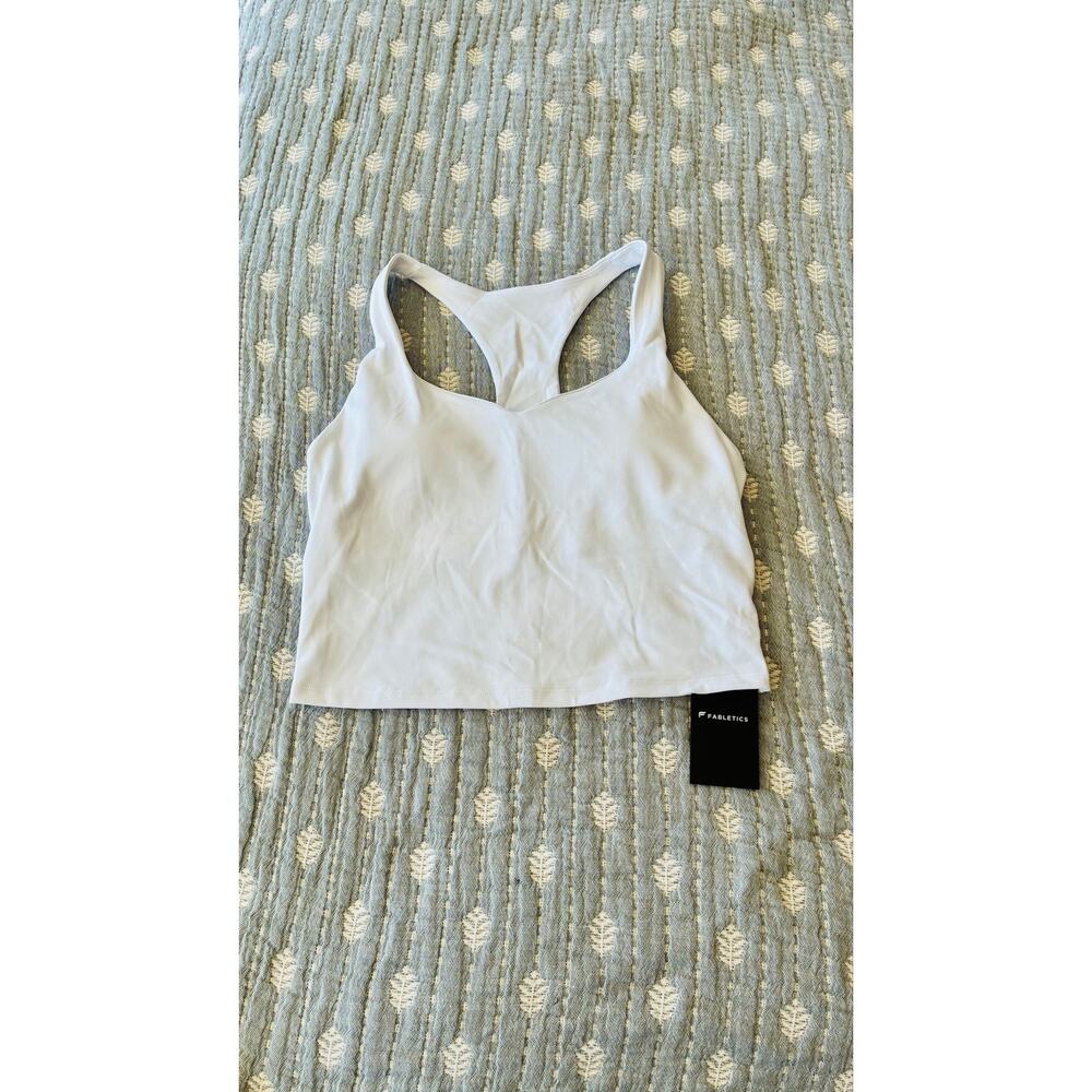 Fabletics Cropped Built-In Bra Tank - Picture 3 of 11